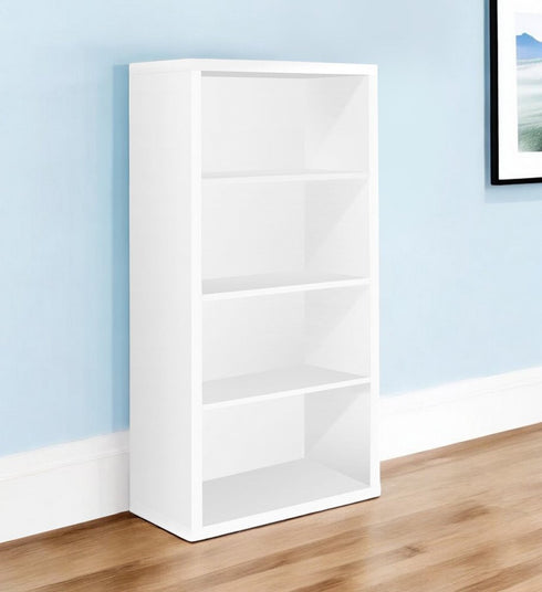 11.75" x 23.75" x 47.5" Cappuccino Particle Board Adjustable Shelves Bookshelf